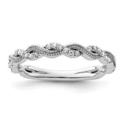 Si1/Si2, G H I, Wedding Band 14k White Gold Lab Grown Diamond RM9093B-015-7WLG, MPN: RM9093B-015-7W…