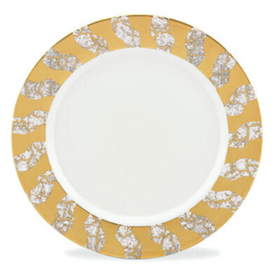 Michael Wainwright Tempio Luna Gold 14 Inch Round Platter, MPN: 844849, 878686013177
