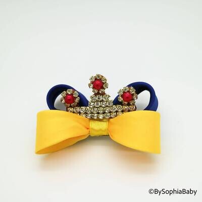 Princess Hair Bow Snow White Hair Bow Bow Hair Clip Toddler Hair Clip Girls Bow Hair Clip Big Bow H…