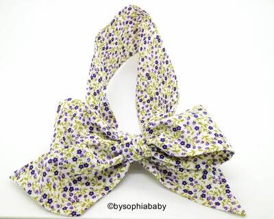 Baby Lavender Floral Head wrap, Lavender Baby Headband, Baby Turban, Toddler HeadWrap, Girls Head w…