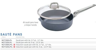 Frieling Diamond Lite Pro Induction Saute Pan with Lid 3.7 Qt. 11&quot; W2728DLPIL
