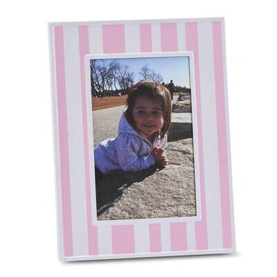Pink and White Striped 4 x 6 Photo Picture Frame GM21843, MPN: GM21843, 47105230482