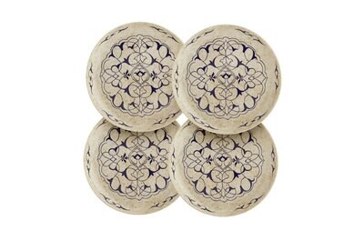 Mottahedeh Stone Canape Plates Set of 4 S8003S, MPN: S8003S,