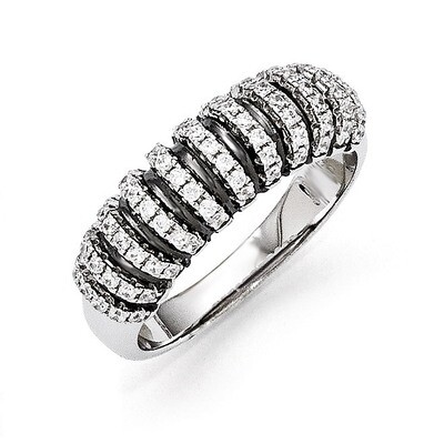 Ring Sterling Silver &amp; Cubic Zirconia QMP1050, MPN: QMP1050,