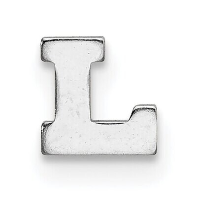 Die Struck Letter L 14k White Gold WG2220L, MPN: WG2220L,