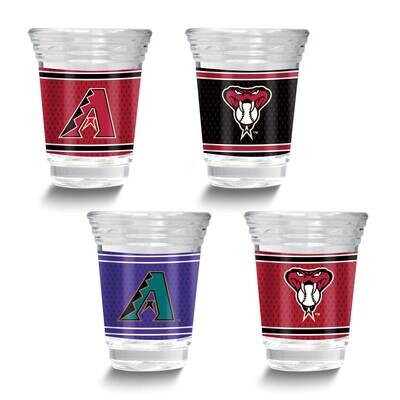 MLB Arizona Diamondbacks 4-piece Shot Glass Set GM26124-DIA, MPN: GM26124-DIA, 737538033827