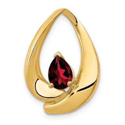 7x5mm Pear Garnet Slide 14k Gold PM5238-GA-Y, MPN: PM5238-GA-Y, 883957270180