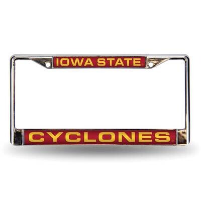 Collegiate Iowa State Red Laser Chrome Car License Plate Frame GC6972, MPN: GC6972, 94746403874
