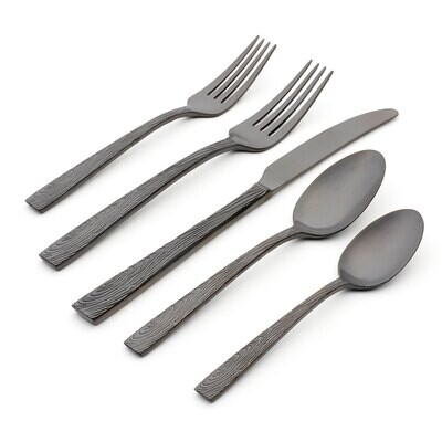 Oneida 20 Piece Elmcrest Midnight Flatware Set B1006020AL21, MPN: B1006020AL21, 78737142355