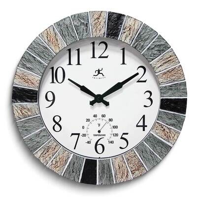 Faux Slate Stone In and Outdoor Wall Clock GM25018, MPN: GM25018, 731742559043