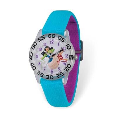 Disney Mulan Time Teacher Blue Stretch Band Kids Watch XWA6232, MPN: XWA6232, 839628008804