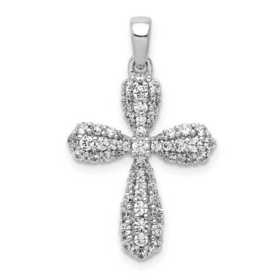 5/8Ct. Diamond Cross Pendant 14k White Gold PM4056-065-WA, MPN: PM4056-065-WA,