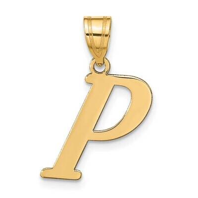 Letter P Initial Pendant 14k Gold Polished YC1440P, MPN: YC1440P, 196904087589