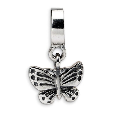 Butterfly Dangle Bead - Sterling Silver QRS512, MPN: QRS512, 883957724232