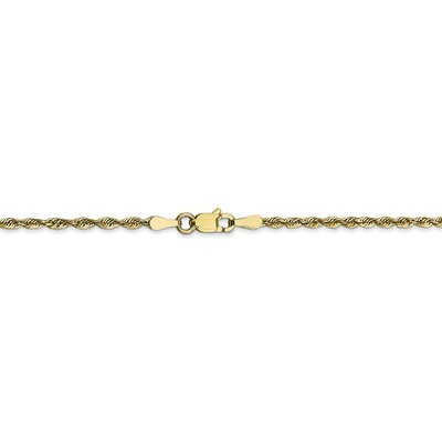 Leslie&#39;s 22 Inch 2.00mm Diamond Cut Lightweight Rope Chain 10k Gold HB-8051-22, MPN: 8051-22, 19110…