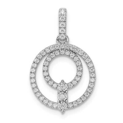 Circle Diamond Pendant 14k White Gold PM8508-025-WA, MPN: PM8508-025-WA,