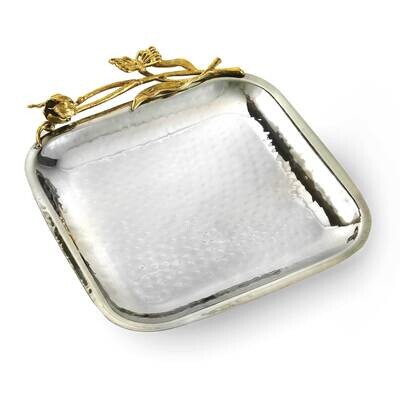 Butterfly Hammered Stainless Steel Square 8.5 inch Tray GM22362, MPN: GM22362, 15227700671