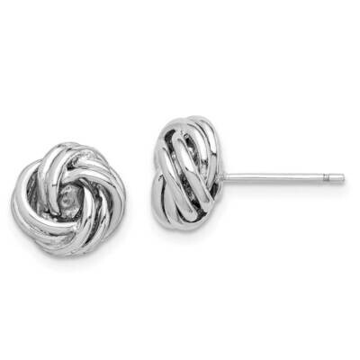 Love Knot Post Earrings Sterling Silver Rhodium-plated QE14958, MPN: QE14958, 886774100517