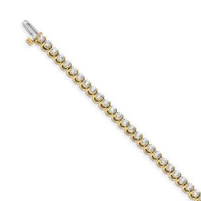 2.7mm Round 2-Prong Diamond 3.97Ct 7 Inch Bracelet 14k Gold X10021A, MPN: X10021AA, 883957046082