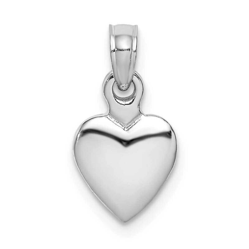 Heart Pendant 14k White Gold Polished K5179W, MPN: K5179W, 637218169740