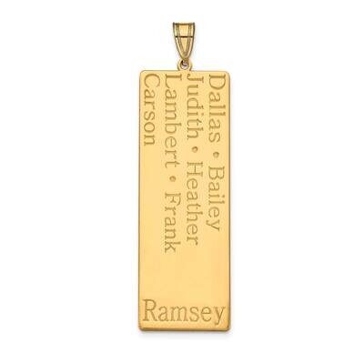 7 Name Family Pendant Sterling Silver Gold-plated XNA1279GP, MPN: XNA1279GP,