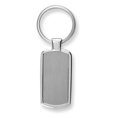 Polished and Satin Key Ring Nickel-plated GP2860, MPN: GP2860,
