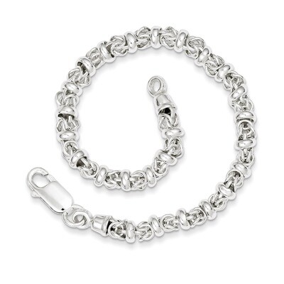 7.5 Inch Bracelet Sterling Silver Polished QG3227-7.5, MPN: QG3227-7.5, 191101295195