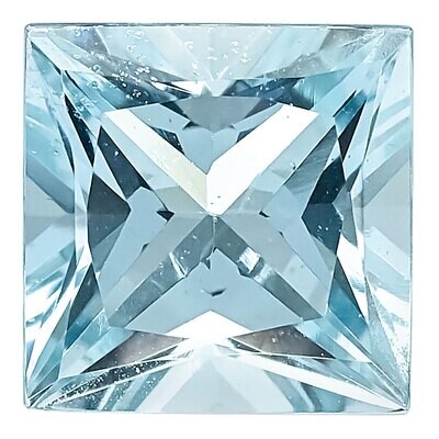 Aquamarine 4mm Princess AA Quality Gemstone AQ-0400-SQP-AA, MPN: AQ-0400-SQP-AA,