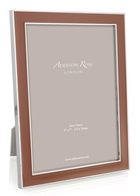 Addison Ross Terracotta Enamel Picture Frame 5 x 7 InchSilver-plated FR0946, MPN: FR0946, UPC/EAN: …