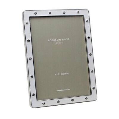 Addison Ross 5 x 7 Inch Locket in Silver White Picture Frame Silver FR6251, MPN: FR6251, UPC/EAN: 5…