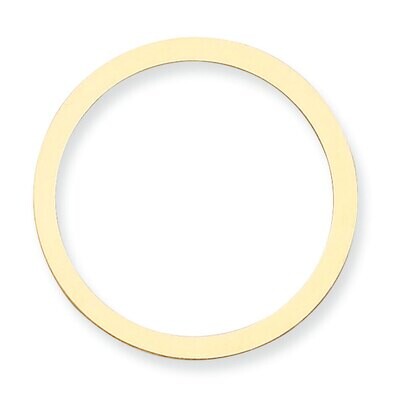 Circle with Hole Stamping 14k Yellow Gold YG1059, MPN: YG1059,