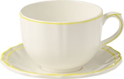 Gien Filet Citron Jumbo Cup &amp; Saucer 18331PTJ26, MPN: 18331PTJ26, 840769065045