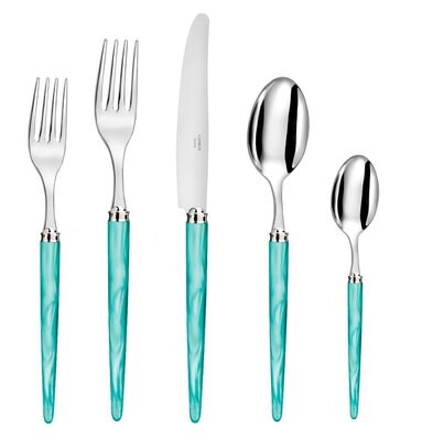 Capdeco Tang Lagoon Blue 5 Piece Place Setting TAN66-5SET, MPN: TAN66-5SET, 3700922743012