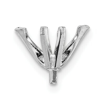 Marquise 6-Prong V-End with Peg Head .33ct. Setting 14k White WG259-4, MPN: WG259-4,