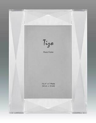 Tizo Diamond Beveled 4 x 6 Inch Glass Picture Frame PH2200-46, MPN: PH2200-46,