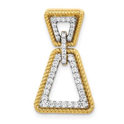 1/3Ct. Diamond Geometric Chain Slide 14k Gold PM4376-030-YA, MPN: PM4376-030-YA, 883957510347