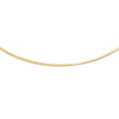 Sterling Silver square snake style omega neck-y J293511240000