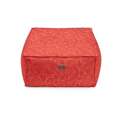 Le Jacquard Francais Voyage Iconique Red Pouf 24 x 24 x 12 Inch 28800, MPN: 28800, 3660269288006