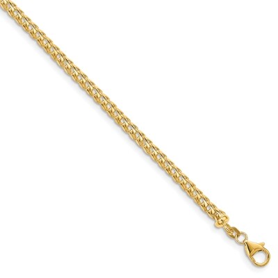 9 Inch 3.7mm Franco Chain 14k Yellow Gold FRA120-9, MPN: FRA120-9, 883957819181