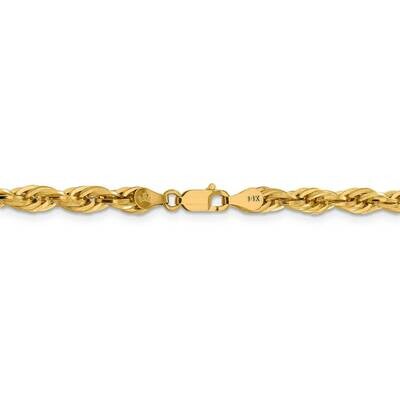 20 Inch 4.75mm Semi-Solid Rope Chain 10k Yellow Gold 10BC169-20, MPN: 10BC169-20, 883957871721
