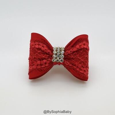 Red Baby Bow Baby Hair Clip Red Bow Hair Clip Red Hair Clip Toddler Hair Clip Girls Bow Hair Clip B…