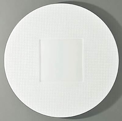 Raynaud Checks Round Buffet Plate Square Center, MPN: 0066-10-106032, 3660006608333