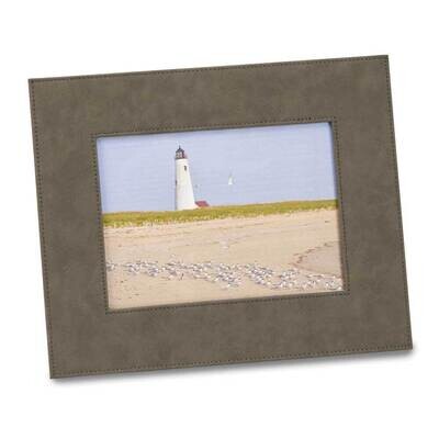 Grey Leatherette 5 X 7 Photo Picture Frame, Grey GM21856, MPN: GM21856, 47105027792