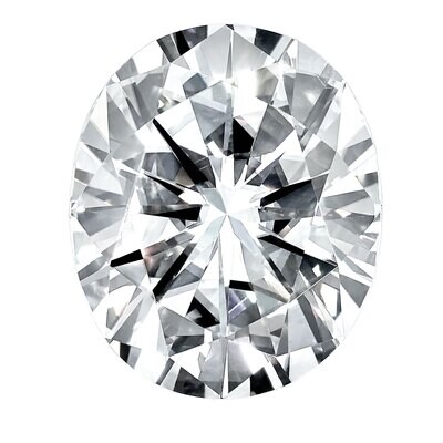 Created Sapphire White 7X5mm Oval Gemstone CS-0705-OVF-WH, MPN: CS-0705-OVF-WH, 883957999319