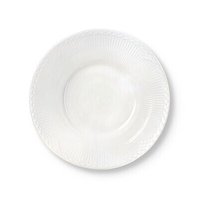 Royal Copenhagen White Fluted Half Lace Deep Plate 9.5 Inch 1061054, MPN: 1061054, 5705140738091