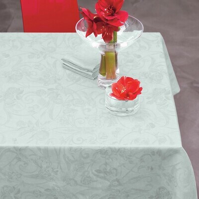 Le Jacquard Francais Tivoli Mist Tablecloth 94 x 94 Inch, MPN: 16791, 3660269167912