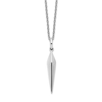 White Ice .015Ct. Diamond Necklace Sterling Silver QW484-18, MPN: QW484-18, 191101479397