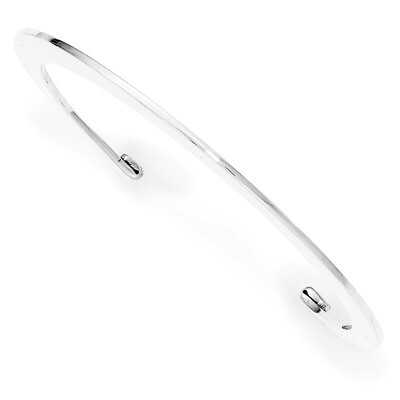 Polished Plain Open Bangle Sterling Silver QB1004