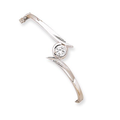 Bangle Bracelet Mounting 14k White Gold XB277, MPN: XB277,