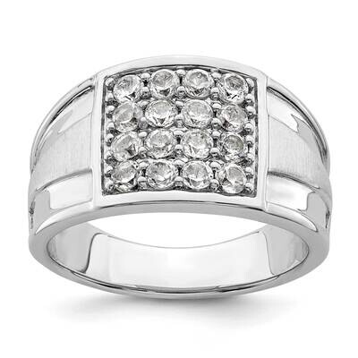 Si1/Si2, G H I, Men&#39;s Ring 14k White Gold Lab Grown Diamond RM6108-155-10WLG, MPN: RM6108-155-10WLG…